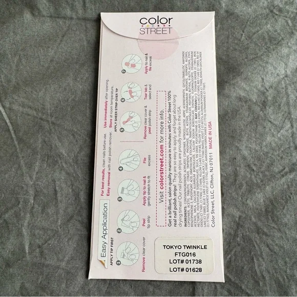 *Retired, HTF* Color Street: Tokyo Twinkle | French Rose Gold Metallic Pink - Picture 4 of 11